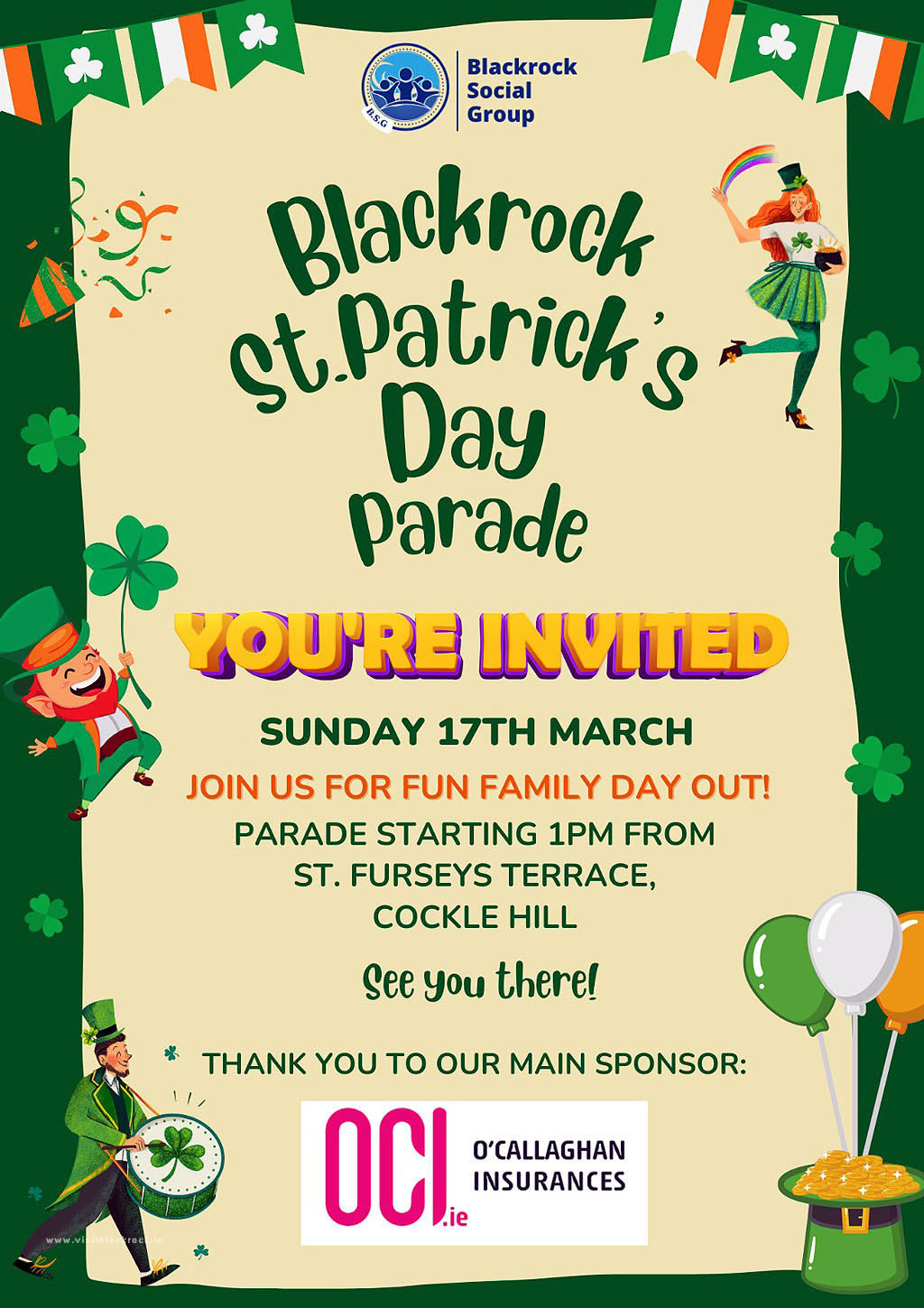 St Patricks Day Parade Blackrock